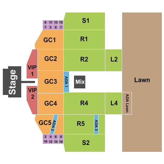 Wean Park John Mayer Seating Chart